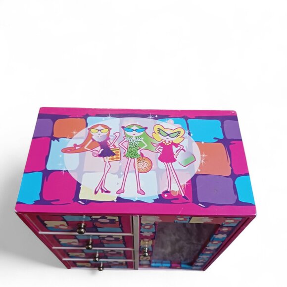 🌸 Y2K Groovy Flower Power Vanity Jewelry Box 💖 Bratz Aesthetic - Picture 4 of 11